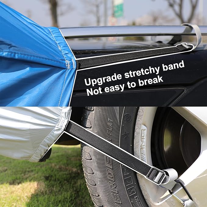 SUV Tent Car Awning, UPF 50++ with Portable Waterproof Storage Bag, Tear-Resistant, Large Space, Good Vision, Smooth Ventilation, Suitable for Outdoor Beach Camping Auto Canopy Shade…