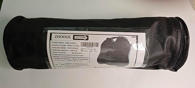 Car Seat Cushion, Comfort Memory Foam Car Cushions for Driving, Seat Cushion for Car Seat Driver with Wedge Design & Raised Back to Broaden Vision, Provides Comfort for Car, Truck, Office Chair