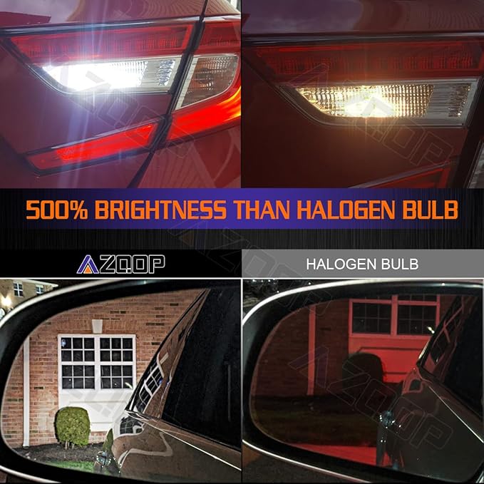 1157 LED Daytime Running Bulbs Compatible with Jeep Renegade 2015 2016 2017 2018 2019 2020, 500% Brightness, 2057 2357 7528 BAY15D DRL/Parking Lights, 6000K White, Plug and Play, 2PCS