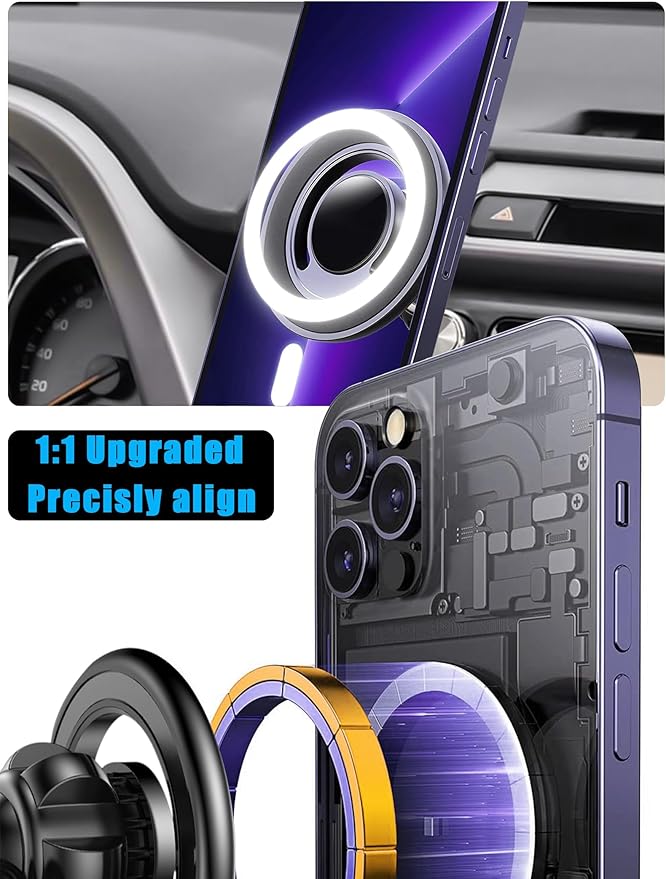 for Magsafe Car Phone Holder, Air Vent Adjustable Stand, Auto Cradles Dashboard Mount for Toyota RAV4 2013-2018, Custom Magnetic Navigation Bracket for All Smartphone, for iPhone