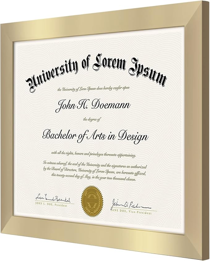 Americanflat Picture Frame, Gold