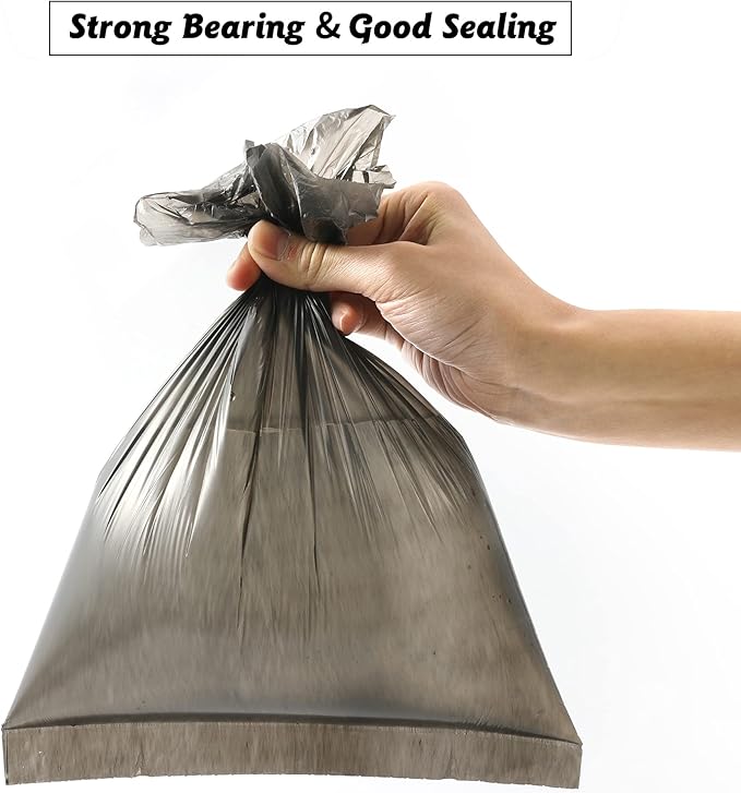 Mini Trash Bags 10 Rolls (200 Counts) - 0.5 Gallon/2 Liter Leak-Proof Bags for Car, Desktop & Small Trash Cans, 12x8.7 Inch Fit Under 2 Liter Bins