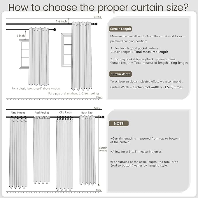 UHITECH 100% Blackout Curtains for Bedroom 84 Inches Length 2 Panels Set White Curtain Textured Linen Black Out for Living Room Window Back Tab Linen Drapes