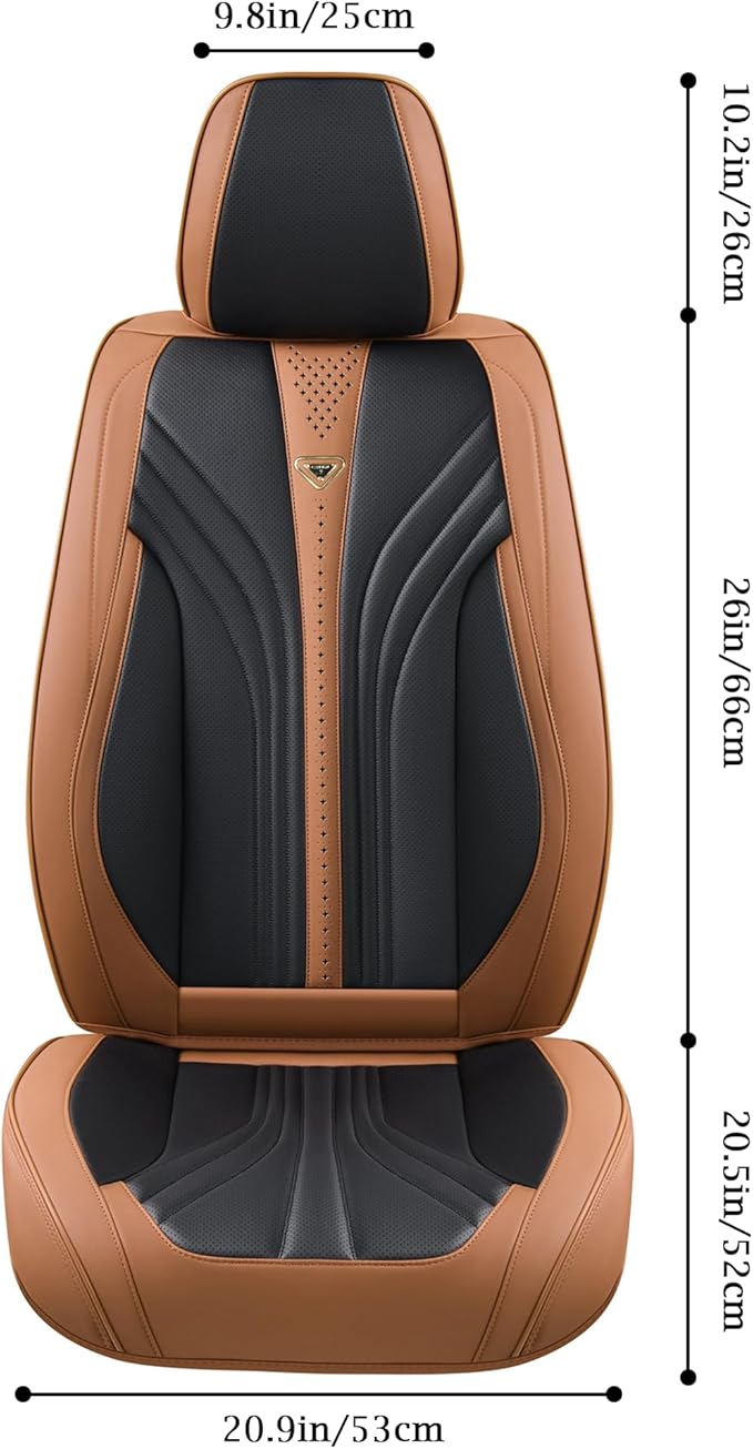 FLORICH Seat CoversFull Set, 5 Seats Universal Seat Covers for Cars, Nappa Leather Auto Seat Protectors, Front and Rear Seat Protector Car Seat Cushions Automotive Vehicle Cover for SUV Pick-up Truck