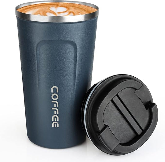 MOMSIV 17oz Travel Mug, Insulated Coffee Cup with Leakproof Lid, Vacuum Stainless Steel Double Walled Reusable Tumbler for Hot and Cold Water Coffee and Tea In Travel and Car
