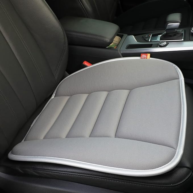 Car Seat Cushion Pad for Driving Seat Cushions for Office Chairs/Truck Memory Foam Seat Cushion Comfortable and Durable, Gray