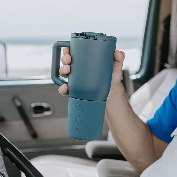 BrüMate Müv - 25oz 100% Leak Proof Insulated Coffee Mug with Handle & Lid - Stainless Steel Coffee Travel Mug - Double Walled Coffee Cup (Kiwi)