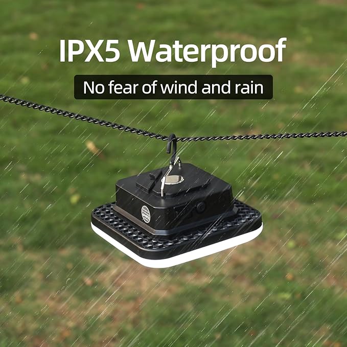 Portable Rechargeable LED Camping Lights for Hanging,Waterproof Outdoor Light,Super Bright Hanging Lanterns for Tents, Canopies, Outdoor