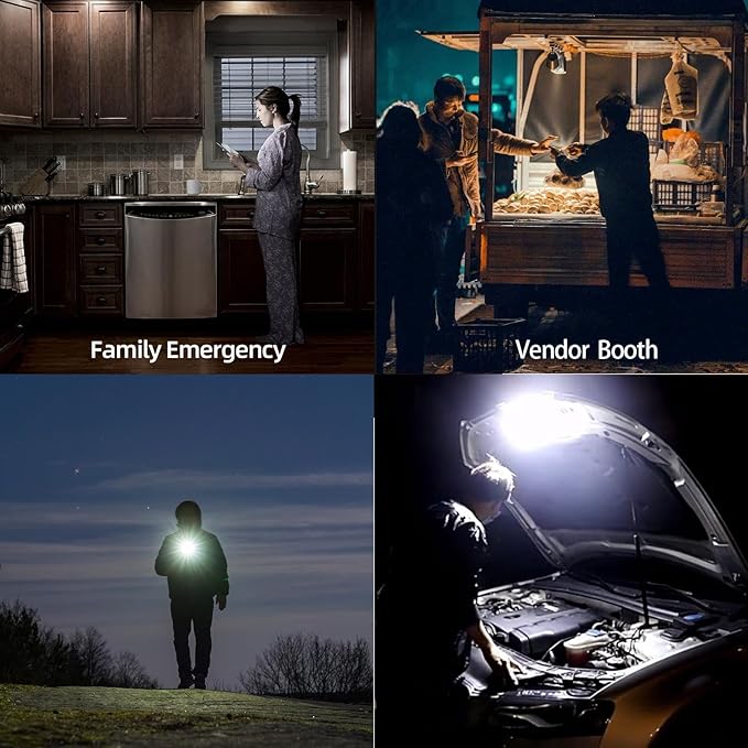 Tent Light LED Rechargeable Camping Portable Hanging Lantern,IPX5 Waterproof Outdoor Lights with 4000LM and Battery Power, Camp Lamp Light for Glamping Indoor Outages Car Repair(Magnet)