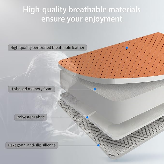 Car Seat Cushions for Driving Memory Foam Office Chair Seat Cushion Sciatica Pain Relief Pillow for Truck SUV