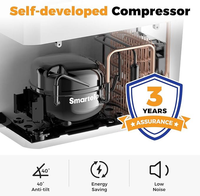 Setpower Car Refrigerator 50 Hours Backup Cooling 27 Quart 12 volt Fridge Portable Car Freezer 12V Coolers for Vehicles Electric Cooler for Car Camping Truck Van RV SUV Road Trip Travel (RF25 Grey)