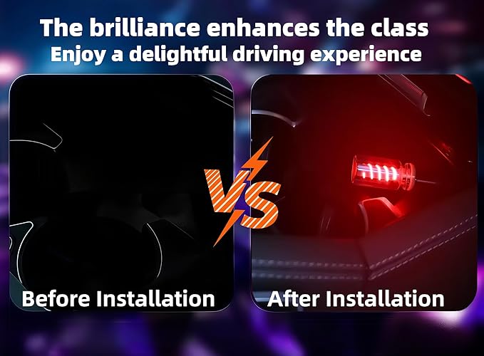 2 PCS USB Car Interior Lights, Touch Dimmable, Mini Retro Glass Bottle Design Suitable for Cars, Bedrooms, Corridors and Camping (Red)