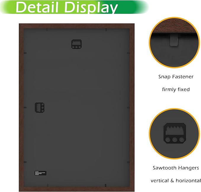 FrameWorks 2-Pack, 12x18 Matted to 11x17 Picture Frame, Mahogany – Classic Wooden Photo Frame with Tempered Glass, Modern Matte Finish for Prints, Posters, Certificates & Wall Decor – Gallery-Ready