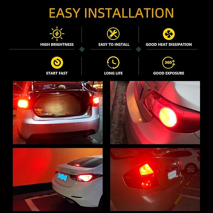 YM E-Bright 1157 BAY15D Led Brake Light 1034 2057 2357 7528 RV Camper SUV MPV Car Parking Side Marker Rear Tail Light Reverse Red
