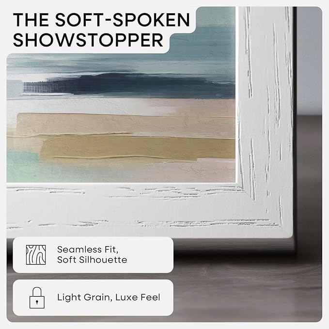 Homeforia 8.5 by 11 Picture Frame White, High End Oak 8.5 x 11 Wood Frames with Mat 6 x 8 inch Photo, 8.5by11 Wooden Frame Matted to 6x8 Art, Wall or Tabletop Frame, Tempered Glass, Wall Kit, Set of 1