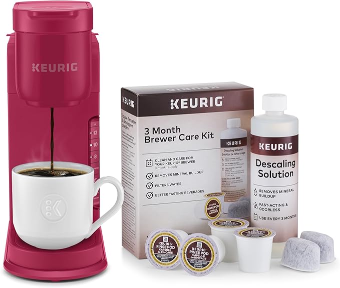 Keurig K-Express Single Serve K-Cup Pod Coffee Maker, 3 Brew Sizes, Strong Button Feature, 42oz Removable Reservoir, Island Berry
