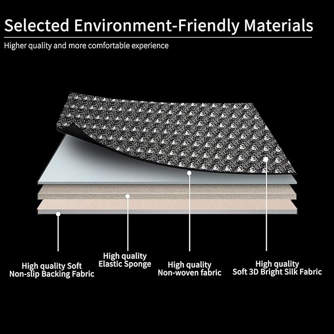Auto Newer Luxury Breathable Car Seat Cover Fit Four Seasons, Universal Front of Car Seat Cushions, Bottom Seat Covers of Full Wrapped Edge,Universal Fit for 95% Cars,SUV,Pickup(Black,1PCS)