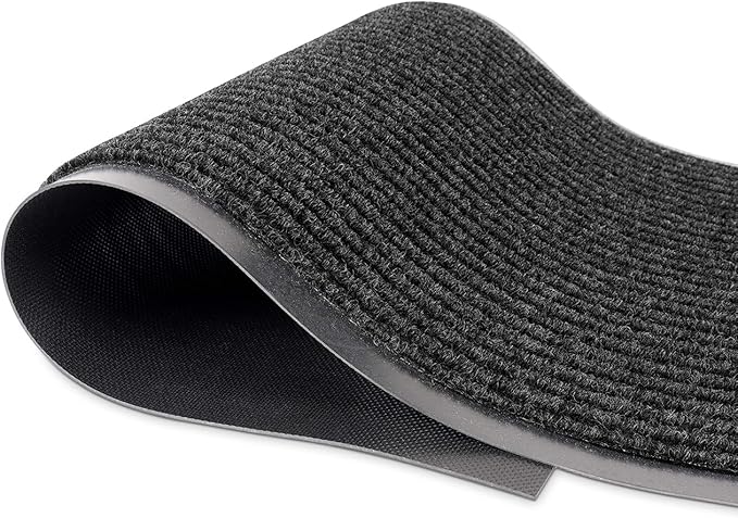 MaxMat® 4-Pack Extra Large Commercial Floor Mat, 3 x 5 Feet Heavy Duty, Waterproof, Low-Profile, Easy to Clean, Rubber Entry Mat (Black, 3 x 5 Feet - 4 Pack)