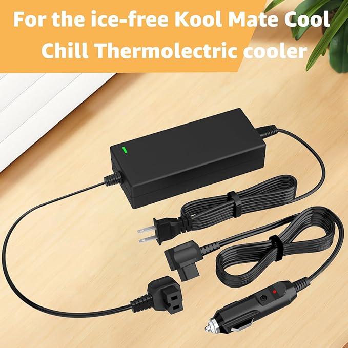 Power Cord Compatible with Alpicool, Bodega, Euhomy, BougeRV, ARB, ICECO, Setpower, JoyTutus, Cooler Power Cord for Most AC/DC Adapter Car Refrigerators 