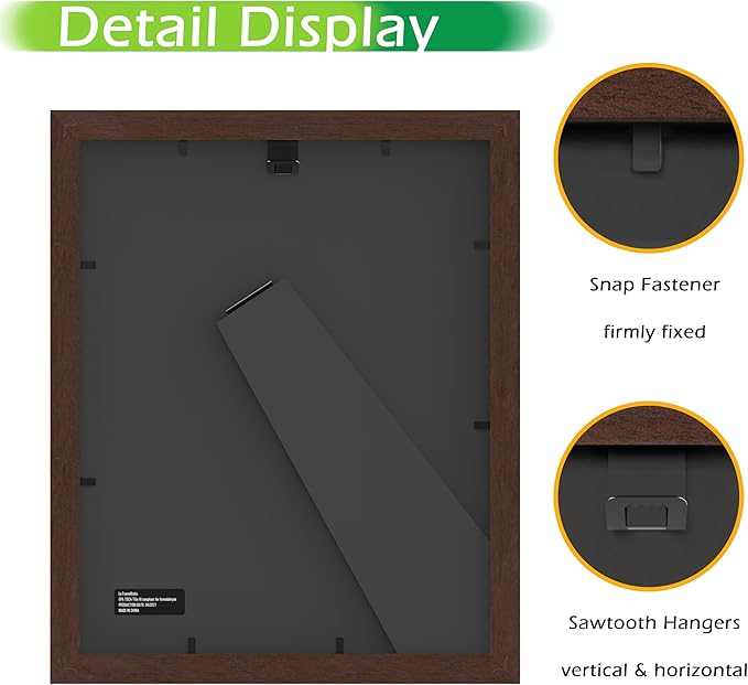FrameWorks 2-Pack, 8x10 Matted to 5x7 Picture Frame, Mahogany – Classic Wooden Photo Frame with Tempered Glass, Modern Matte Finish for Prints, Posters, Certificates & Wall Decor – Gallery-Ready