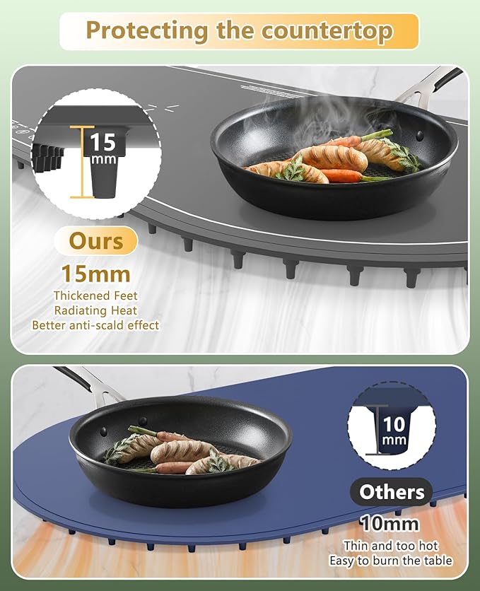 Warming Mat for Food Extra Large,Electric Food Warmers for Parties Buffet,36"x15" Food Warming Trays with Timer,Roll Up Silicone Heating Pad,Portable Kitchen Gadgets for Home Daily Use(Gray)