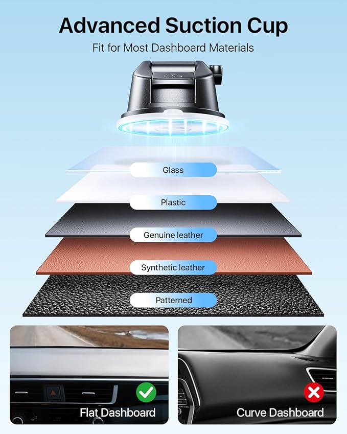 【True Military-Grade】andobil 3 in1 Magnetic Phone Holder for Car Dashboard Windshield Vent 【Upgrade Suction & Strongest Magnet】Retractable for MagSafe Car Mount for iPhone 16 15 14 13 Pro Max Sumsung