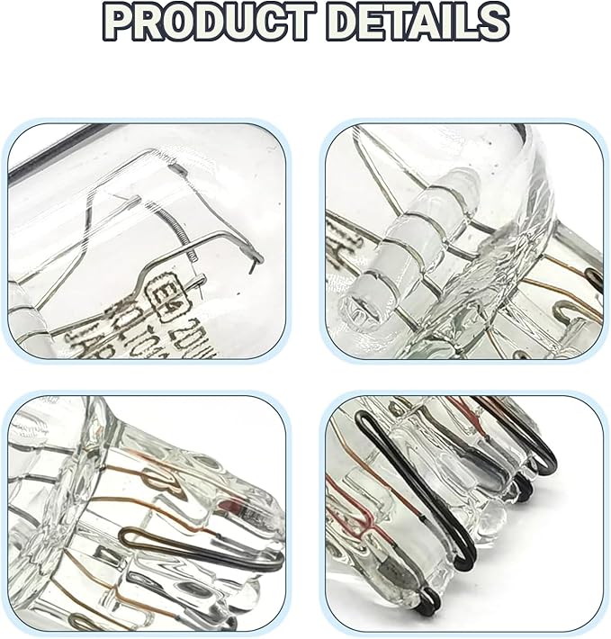 10 PCS Car T20 1891/7443 Brake Bulb, Waterproof Lamp Housing Double Filament Bulb, Miniature Light Reverse, Parking, Tail Light, Plug and Play, Replacement for Cars, Trucks, SUVs (White)