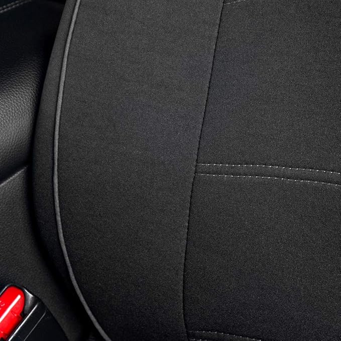 Motor Trend (2 Car Seat Covers for Front Seats with (2) Trimmable Car Floor Mats – Universal Fit Auto Accessories for Cars, Trucks, SUVs, Vans – Interior Protection and Vehicle Interior Shield Combo