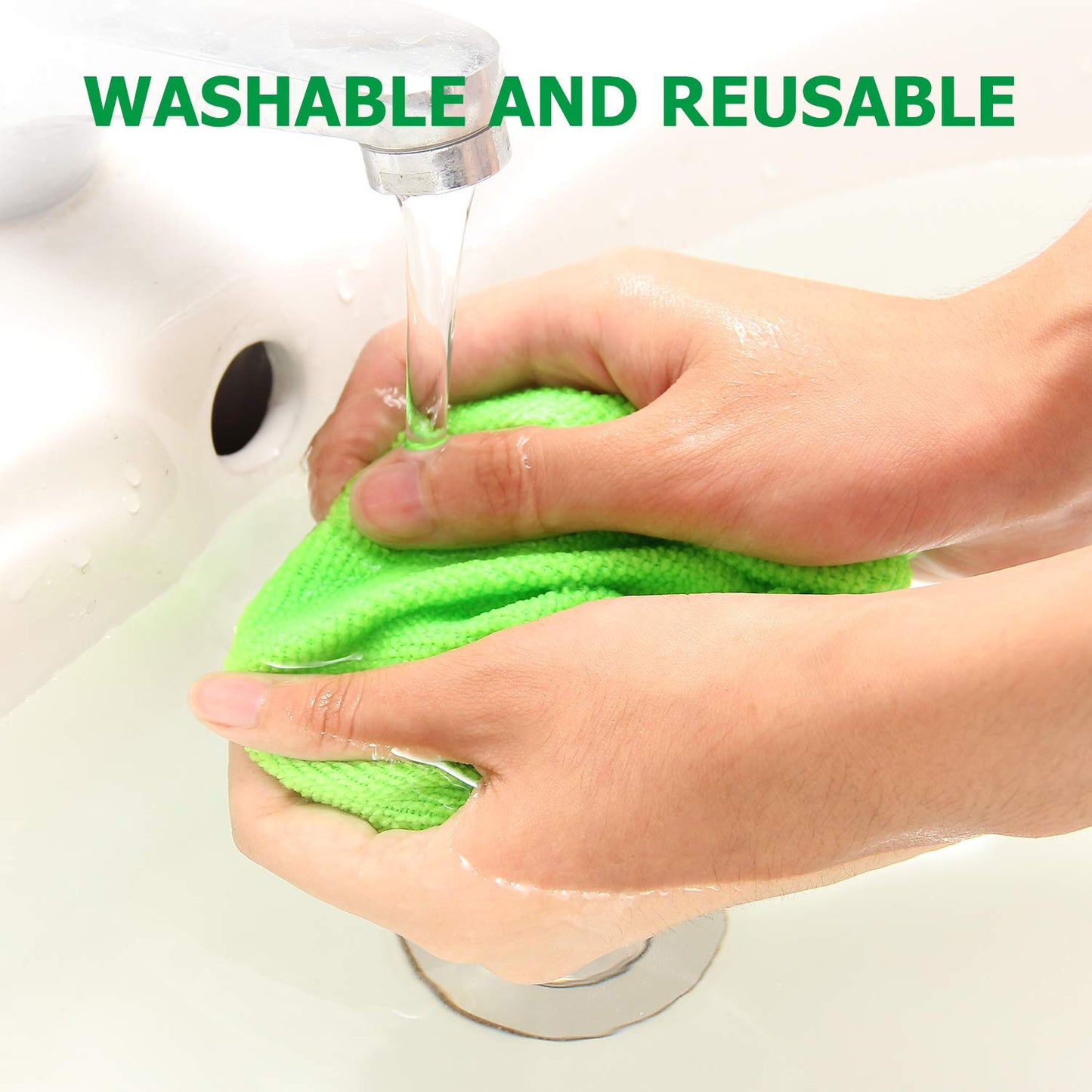 XINDELL Windshield Cleaner Tool – Car Interior Window Cleaning Kit with Extendable Handle & 4 Microfiber Pads, Auto Washing Brush for Car, Trucks, SUVs, RVs & Home Windows