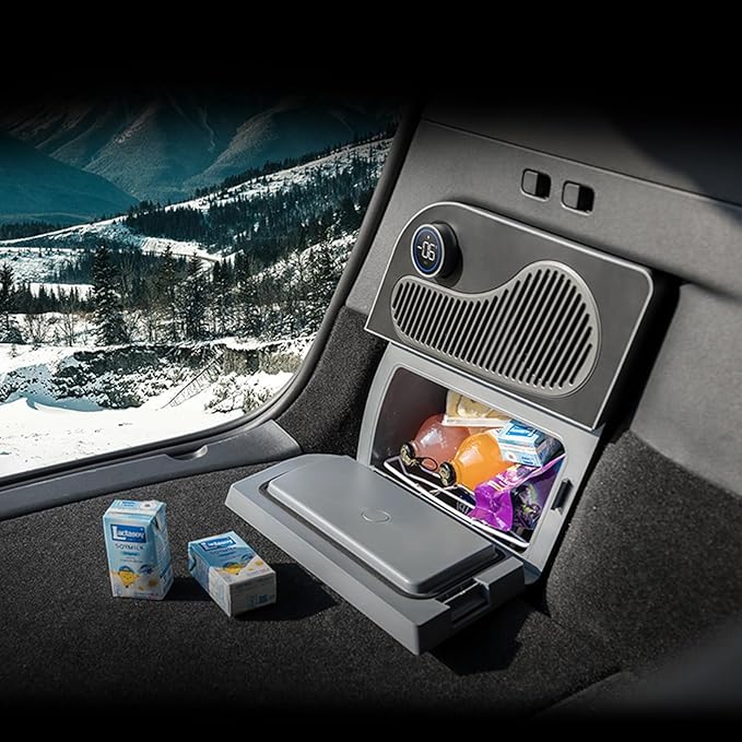 Car Refrigerator for Tesla Model Y 21-24, Model Y Junpier 2025+ 16L Capacity Trunk Car Fridge, -6°C Cooling, Portable Freezer Cooler for Camping, Outdoor Driving