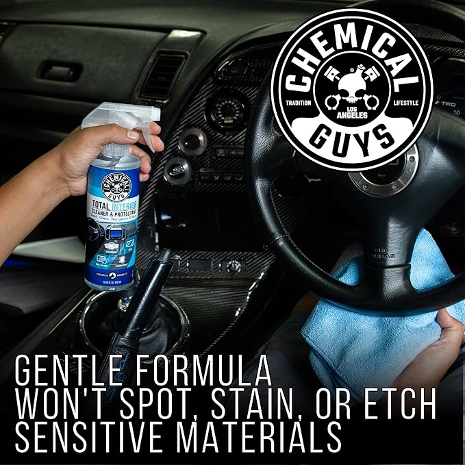Chemical Guys SPI22016 Total Interior Cleaner and Protectant, Safe for Cars, Trucks, SUVs, Jeeps, Motorcycles, RVs & More, 16 fl oz (Pack of 2)