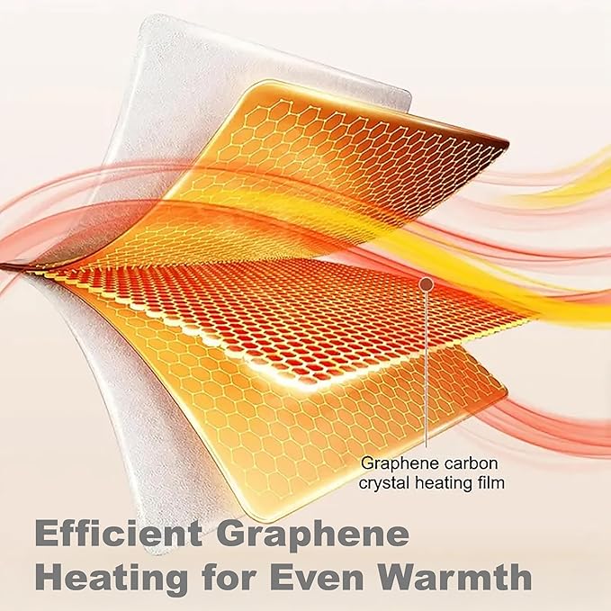 OMEO Food Warming Mat - Electric Warming Tray with 3 Temperature Settings and 1-4 Hours Timer, Full Surface Graphene Food Warmer, Premium Rollable Silicone Heating Mat Food, Gatherings, Parties(Grey)