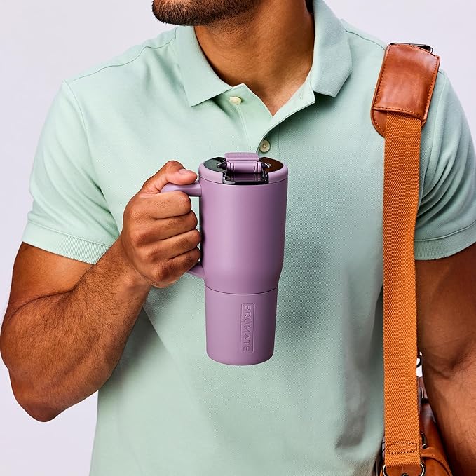 BrüMate Müv - 25oz 100% Leak Proof Insulated Coffee Mug with Handle & Lid - Stainless Steel Coffee Travel Mug - Double Walled Coffee Cup (Mocha)