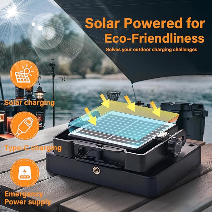 LED Solar Portable Camping Lights with Magnetic dimmable, 2000LM Solar Rechargable Camping Lanten with Stand, IP67 Wateproof, 5 Light Modes Portble Flood Light,Work Lights for Indoor Outdoor