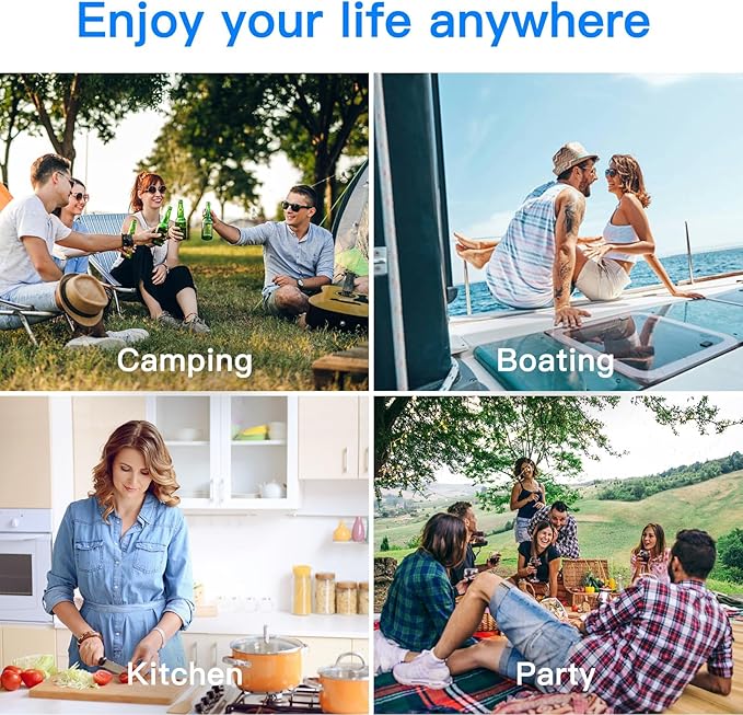 BODEGACOOLER 12 Volt Car Refrigerator, RV Car Fridge Dual Zone APP Control, Portable Freezer,75 Quart(72L) -4℉-68℉ RV Electric Cooler 12/24V DC and 100-240V AC for Outdoor,Camping,Travel