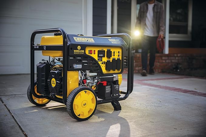 Champion Power Equipment 10,000-Watt Wireless Remote Start Home Backup Portable Generator with CO Shield