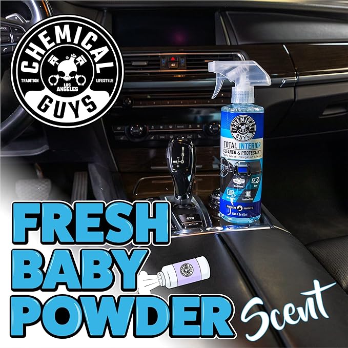 Chemical Guys SPI22016 Total Interior Cleaner and Protectant, Safe for Cars, Trucks, SUVs, Jeeps, Motorcycles, RVs & More, 16 fl oz (Pack of 2)