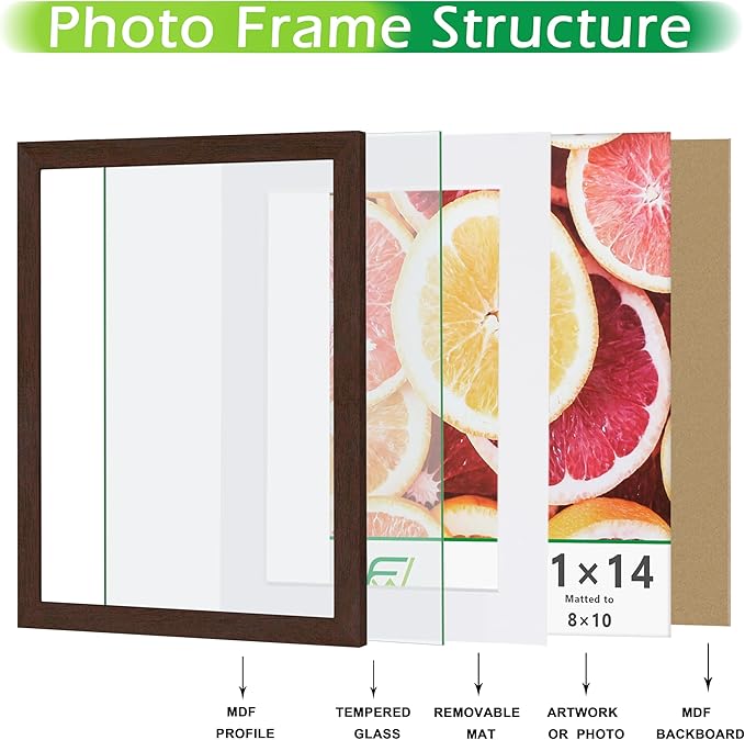 FrameWorks 2-Pack, 5x7 Matted to 4x6 Picture Frame, Mahogany – Classic Wooden Photo Frame with Tempered Glass, Modern Matte Finish for Prints, Posters, Certificates & Wall Decor – Gallery-Ready
