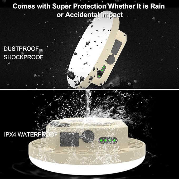 10000mAh Rechargeable 3000LM Tent Light Camping Light, 6500K 24Hours Long Play Time , Outdoor Night Market Light Night Fishing Light Emergency Lights for Hurricane Tsunami disasters (30W(Beige))