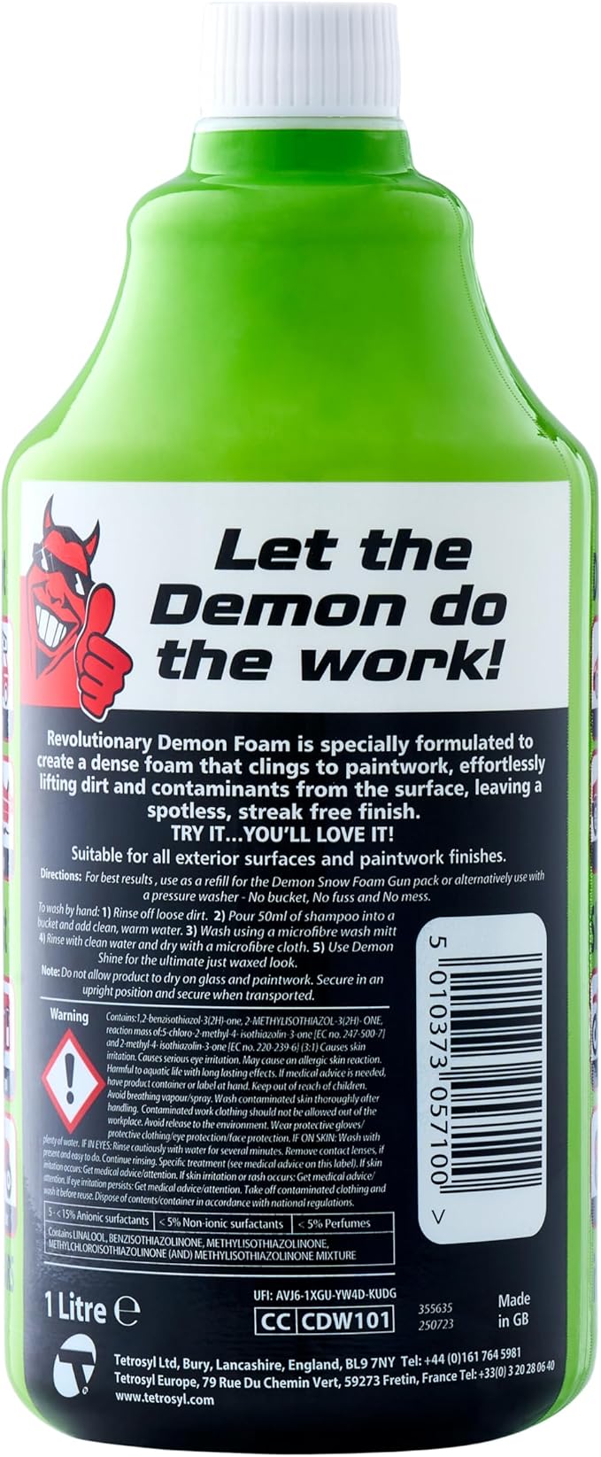 CarPlan Demon Foam 34 fl Oz (1L) - Snow Foam Shampoo
