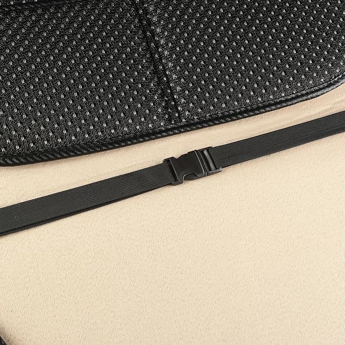 Auto Newer Luxury Breathable Car Seat Cover,Rear Car Seat Protector, Fit Four Seasons of Universal Automotive Vehicle Cushion Cover, Compatible with 91% Cars,SUV,Trucks (Black,Rear Seats)