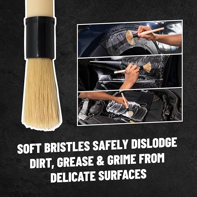 Chemical Guys Acc_S90 Boar’s Hair Detailing Brush