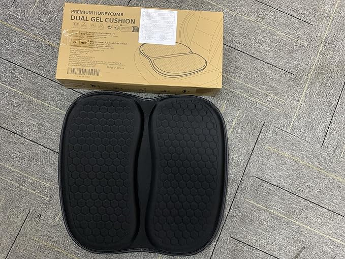 Honeycomb Car Gel Seat Cushion Soft Breathable Maintain a Refreshing Feel Relieve Hip Pressure This Seat Cushion Suitable For All Seasons for Car Office Home Wheelchair Chair Long Sitting Use