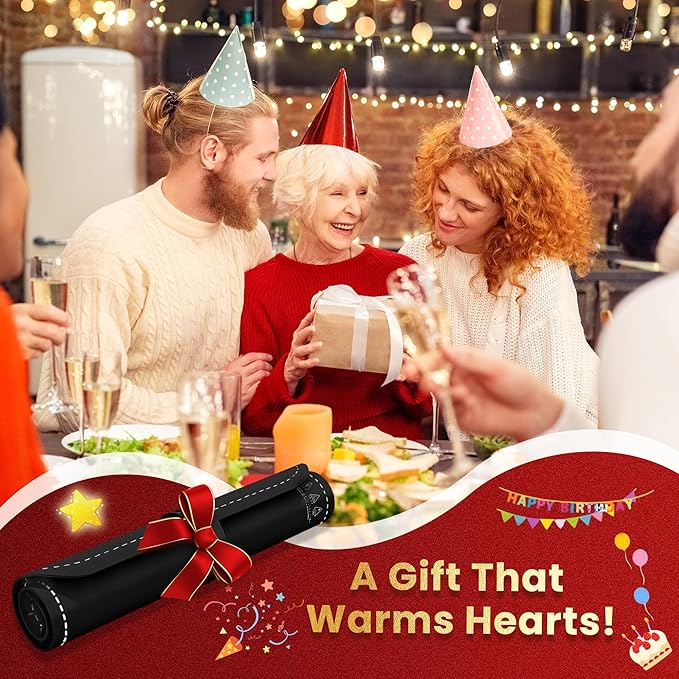 Warming Mat for Food - Electric Warming Tray, Full Surface Rapid Heating Food Warmer Mat with 6 Temperature Settings, Silicone Heating Pad for Party Buffet, Great Gift for Women (Black, XL)