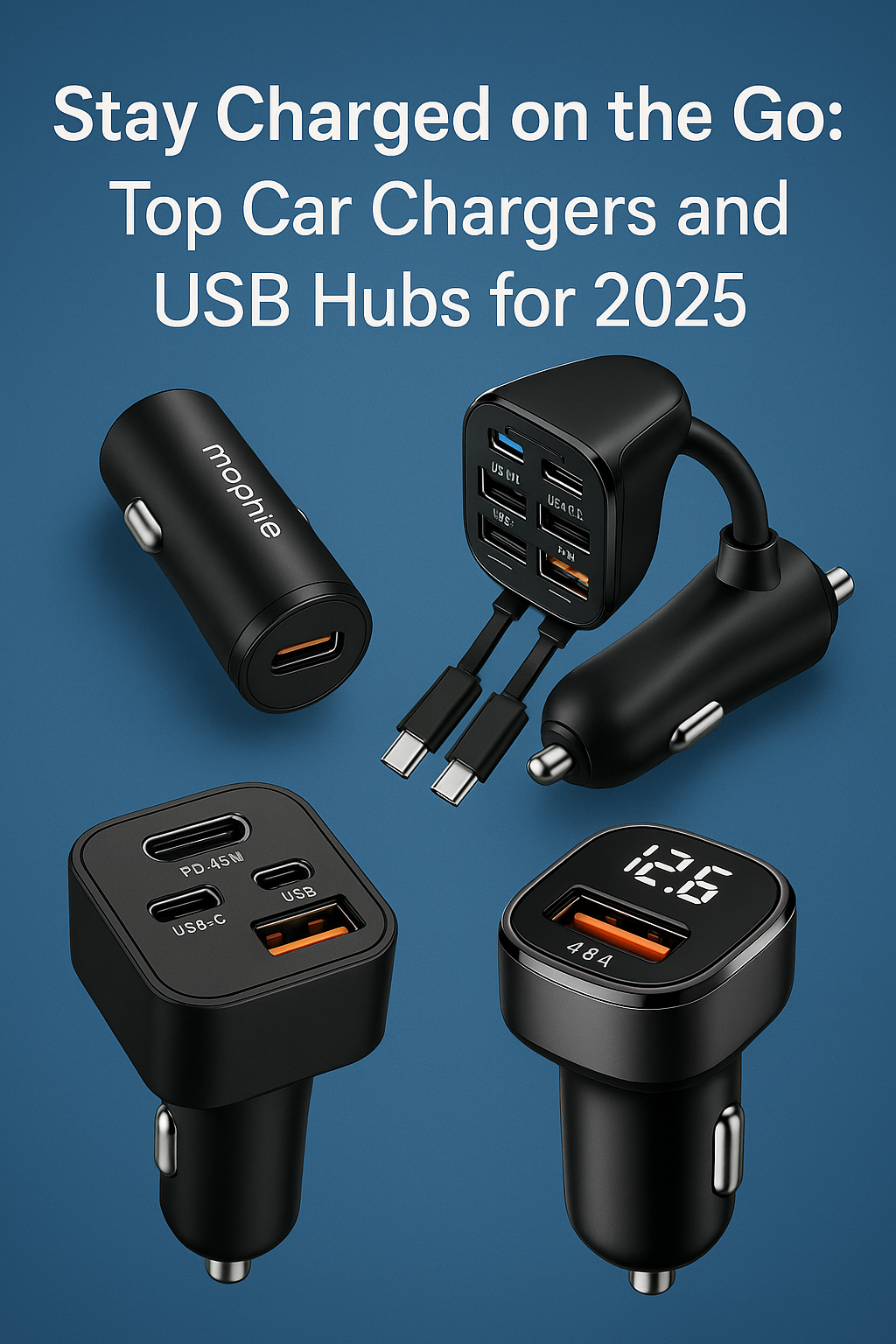 Stay Charged on the Go: Top Car Chargers and USB Hubs for 2025