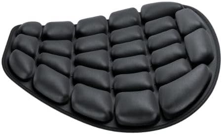 Ergonomic Air Seat Pillow with Built-in Inflator – Shock Absorbing Cushion for Motorcycles, Bikes, and Chairs – Pressure Relief for Prostate, Tailbone, and Hip Support – Portable & Breathable