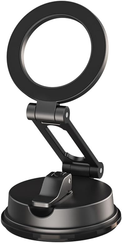 Magnetic Car Phone Mount,Dashboard Cell Phone Holder,Car Holder for iPhone,One-Hand Operation,360-Degree Adjustable (Phone Mount)