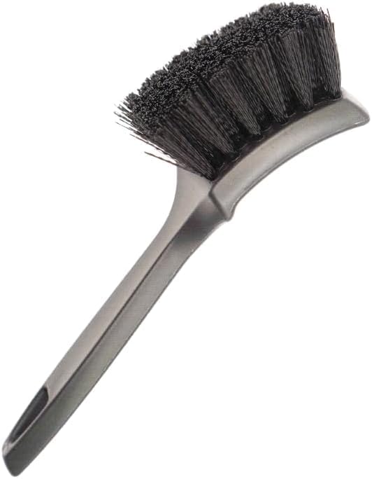 Blackline Stiff Bristle Tire Brush - Heavy Duty Car Detailing Tool for Tires - High-Performance Deep Cleaning Brush - Ideal for Tough Dirt & Grime Removal - Premium Auto Care Accessory