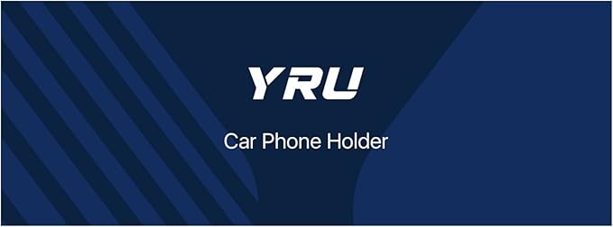 YRU [2025 Upgraded] Magnetic Phone Holder for Car【Patented & Super Magnet】 for MagSafe Car Mount Dashboard Magnet Phone Holder Windshield Phone Stand for iPhone 16 15 14 13 12 Pro Max Samsung, Black