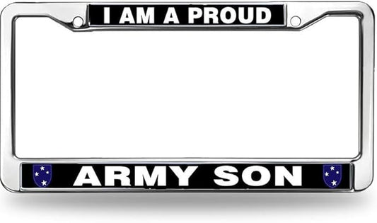 Proud Army Son License Plate Frame US Army Pride Rust-Proof License Plate Frame United States Army